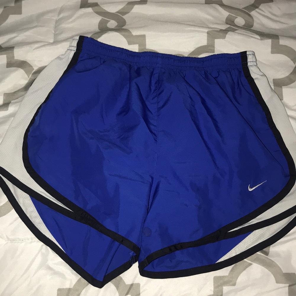 Blue Nike Track Shorts